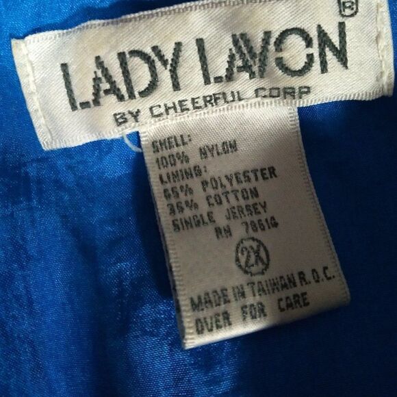 Vintage Lady Lavon Abstract Geometric Pattern Windbreaker - Picture 5 of 7